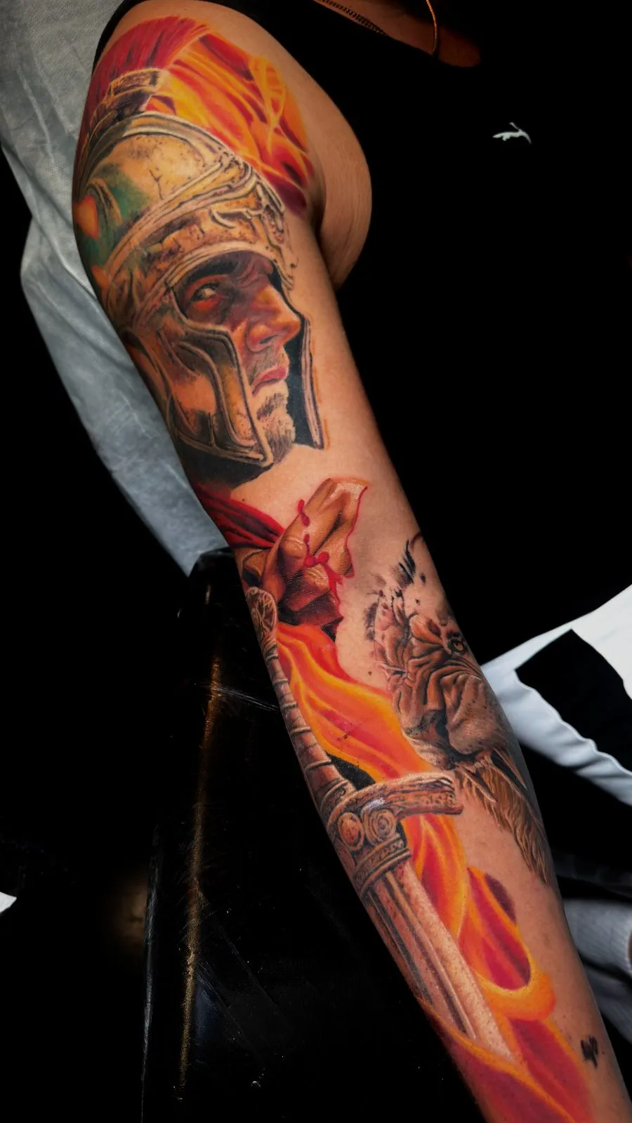 Gladiator — Color tattoo by Amed Cid