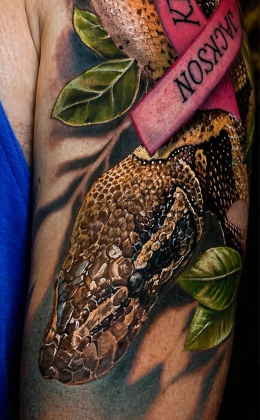 Python · Jackson — Color tattoo by Amed Cid